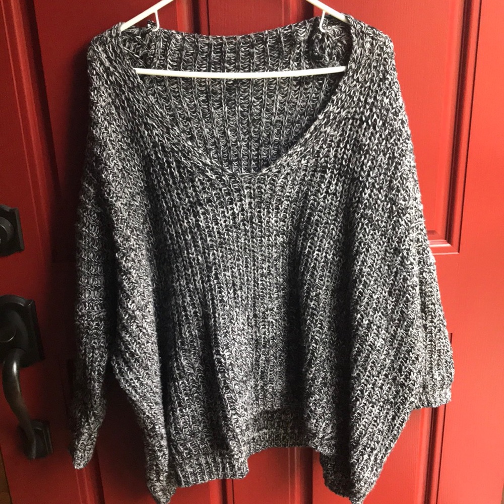 Oversized chunky knit sweater